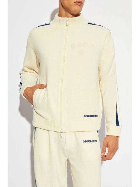 stripe-detailing jumper